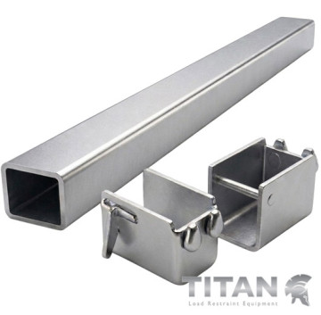 Load Restraint Bar 40 x 40mm with Steel Load Cups (Pair)