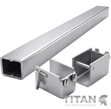 Load Restraint Bar 60 x 40mm with Steel Load Cups (Pair)