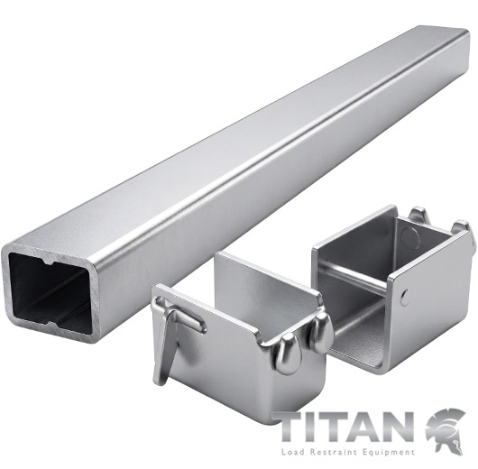Load Restraint Bar 60 x 40mm with Steel Load Cups (Pair)
