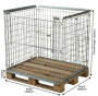Wire Mesh Pallet Cage (UK Pallets 1200x1000mm)