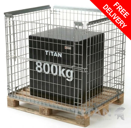 Pallet Cage (Stackable) Half Gate Access W1200 x D1000 x H1200mm