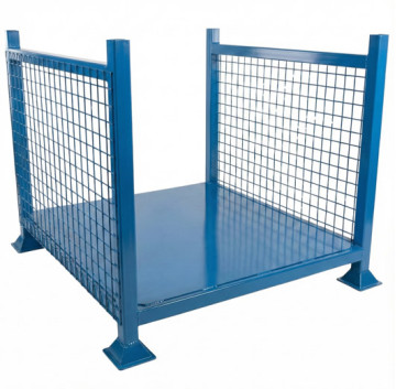 2 Sided Mesh Pallet Cage Stillage (Stackable) H890 x W1200 x D1200 