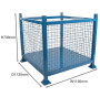 4 Sided Mesh Stillage (Stackable) 1000kg H730 x W1130 x D1130mm