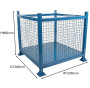 4 Sided Mesh Stillage (Stackable) 1000kg H890 x W1200 x D1200mm