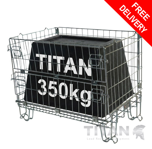 Half Euro Wire Mesh Pallet Cage D600xW800xH670mm