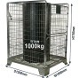 Heavy Duty Parcel Cage 1000kg Capacity H1705mm x W1000 x D1200mm