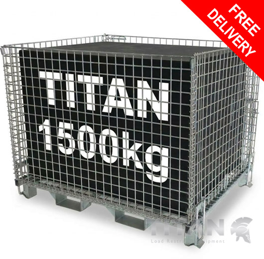 Heavy Duty Wire Mesh Pallet Cage 1500kg Capacity