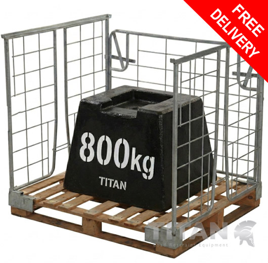 Pallet Retention Unit (Stackable) Full Gate Access W1200 x D1000 x H1100mm 