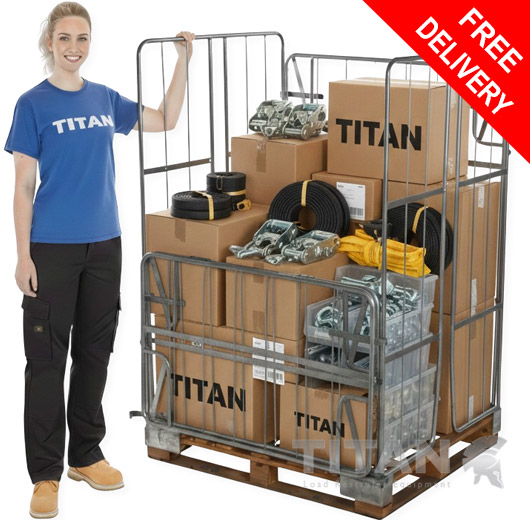 Pallet Retention Unit (Non-Stackable) Extra Height - Half & Full Gate Access