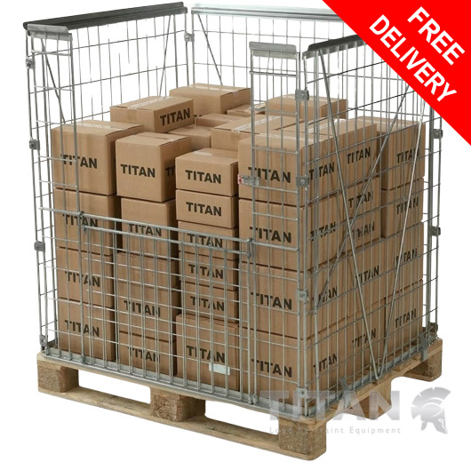 Pallet Retention Unit (Stackable) Half Gate Access W1200 x D1000 x H1450mm 