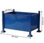 Stackable Sheet Steel Box Pallet Stillage H610 x W915 x D610mm