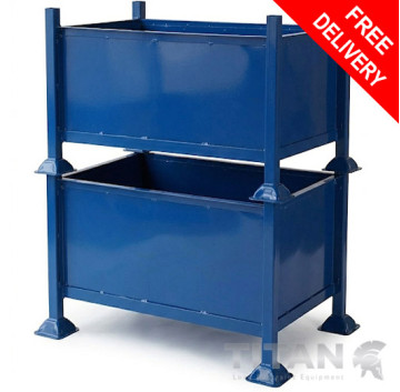 Stackable Sheet Steel Box Pallet Stillage H610 x W915 x D610mm