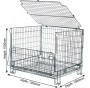 Full Security Wire Mesh Pallet Cage D1000xW1200xH1000mm