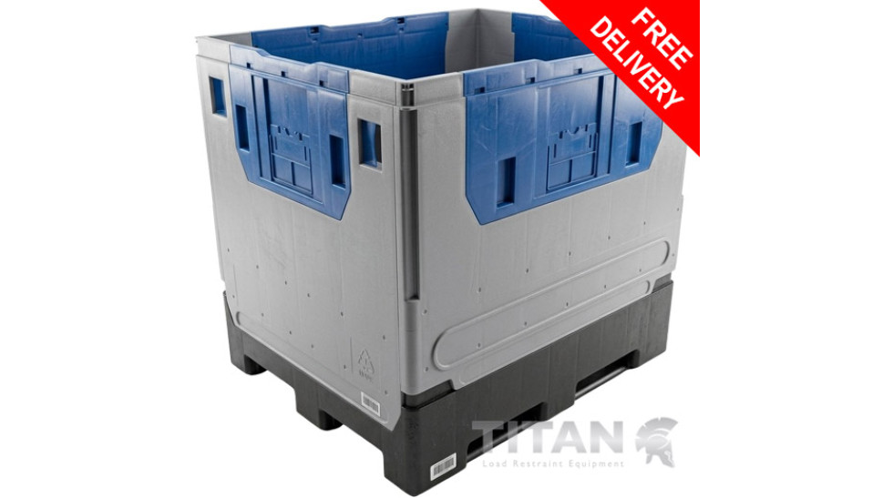 New Extra Height Collapsible Plastic Box Pallet 1000kg Capacity – The Ultimate Heavy-Duty Folding Pallet Container