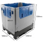 Extra Height Collapsible Box Pallet 1000Litre Capacity