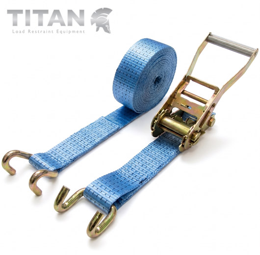 5 Tonne Ratchet Strap Chassis Hooks 6Metres