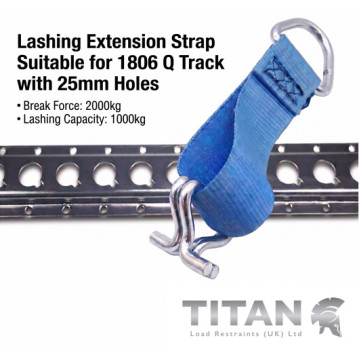 Lashing Extension Strap for 1806 Q Track 25mm Hole
