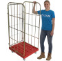 Budget 3 Sided Plastic Base Roll Container Demountable