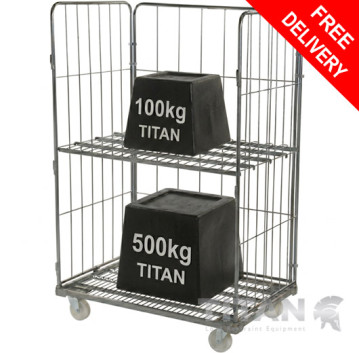 Jumbo Roll Container 3 Sided with Adjustable Height Shelf 