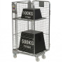 Budget 3 Sided Roll Container with Hinged Shelf