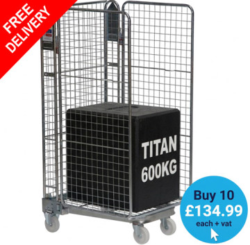 Budget 3 Sided Nestable Roll Container 