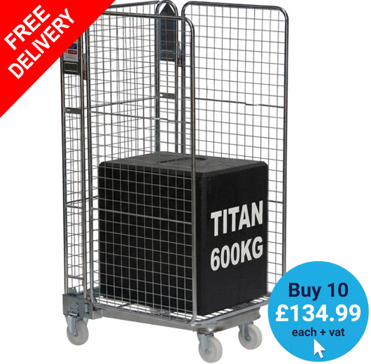 Budget 3 Sided Nestable Roll Container 