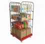 Budget 3 Sided Plastic Base Roll Container & Three Shelves