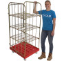 Budget 3 Sided Plastic Base Roll Container & Three Shelves