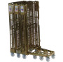 4-Sided Nestable Gold Colour Roll Pallet – 600kg Capacity