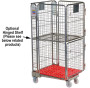 4 Sided Plastic Base Roll Container Nestable 