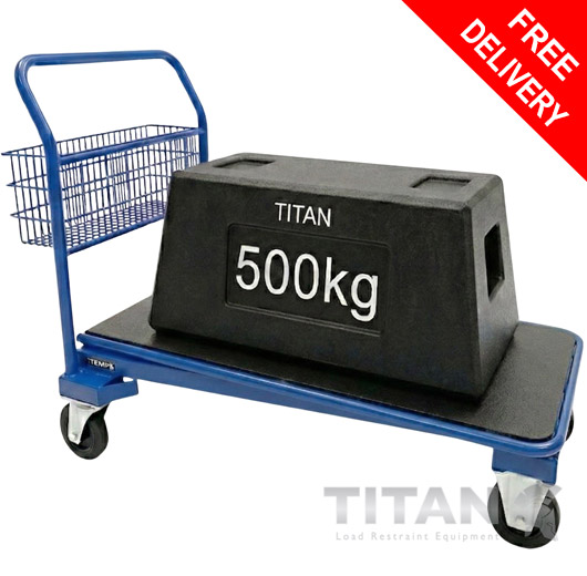 Cash and Carry Trolley (Blue) 500kg Capacity