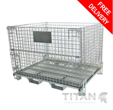 Heavy Duty Wire Mesh Cage + Fork Guides D1000xW1200xH900mm