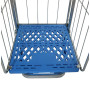 3 Sided Plastic Base Roll Container Nestable