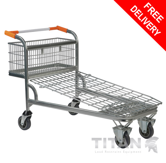 Cash and Carry Trolley with Fixed Basket – Nestable