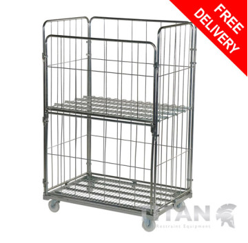 Jumbo Roll Pallet Half Drop Gate and One Loose Shelf 