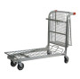 Nestable Stock Trolley with Folding Basket 500kg Capacity 